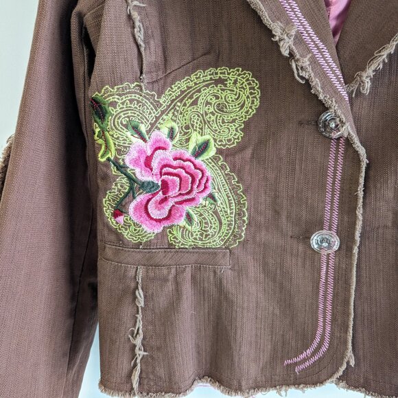 Cowgirl Tuff Co Embroidered Blazer Jacket - Picture 9 of 12